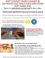 Pincher 2 Pack Portable Soft Contact Lens Removal & Insertion Tool - Silicone Rubber Eye Lens Inserter & Remover Device with Pincher End & Finger Grips - Safe & Easy to Use, Travel Size 2.3"