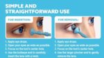 Trial Pack Portable Soft Contact Lens Insertion & Removal Tools - Silicone Rubber Eye Lens Inserter & Remover Device with Pincher End & Finger Grips - Safe & Easy to Use